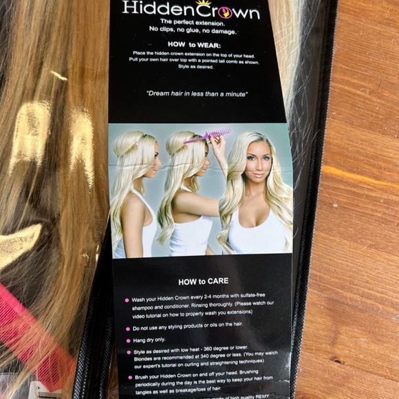 Hidden Crown Hair Extension - Picture 2 of 7